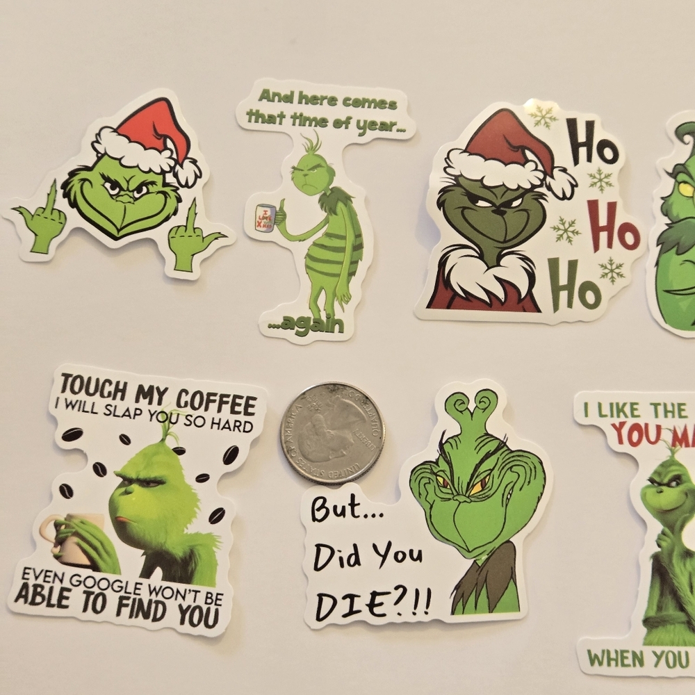 🍒🍒 Grinchmas Sticker Set